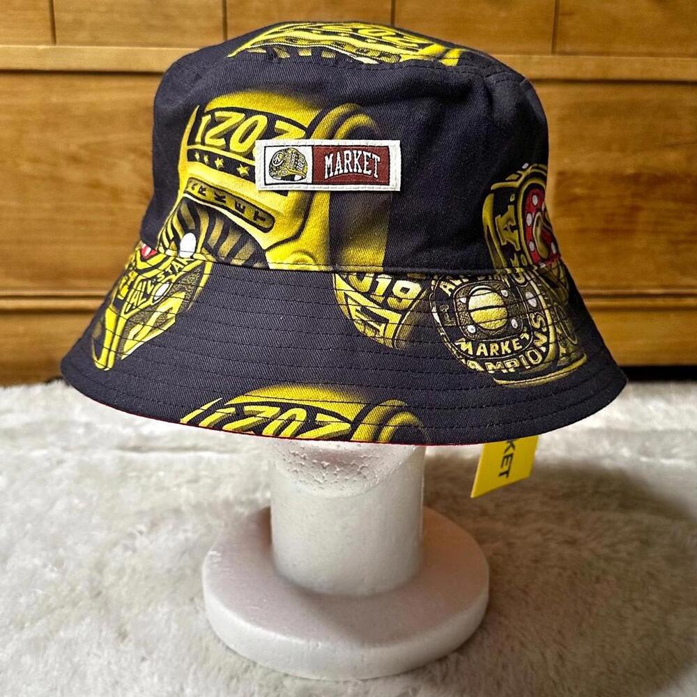 NWT Market Championship Rings Reversible Bucket Hat Adult OS